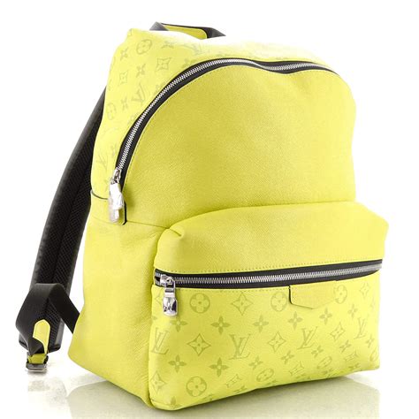 louis vuitton yellow backpack